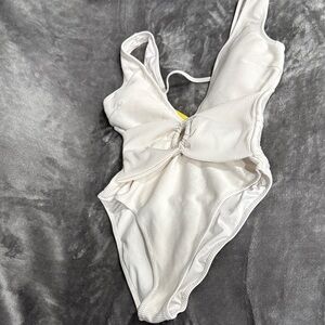 SHEIN Elegant White Swimsuit